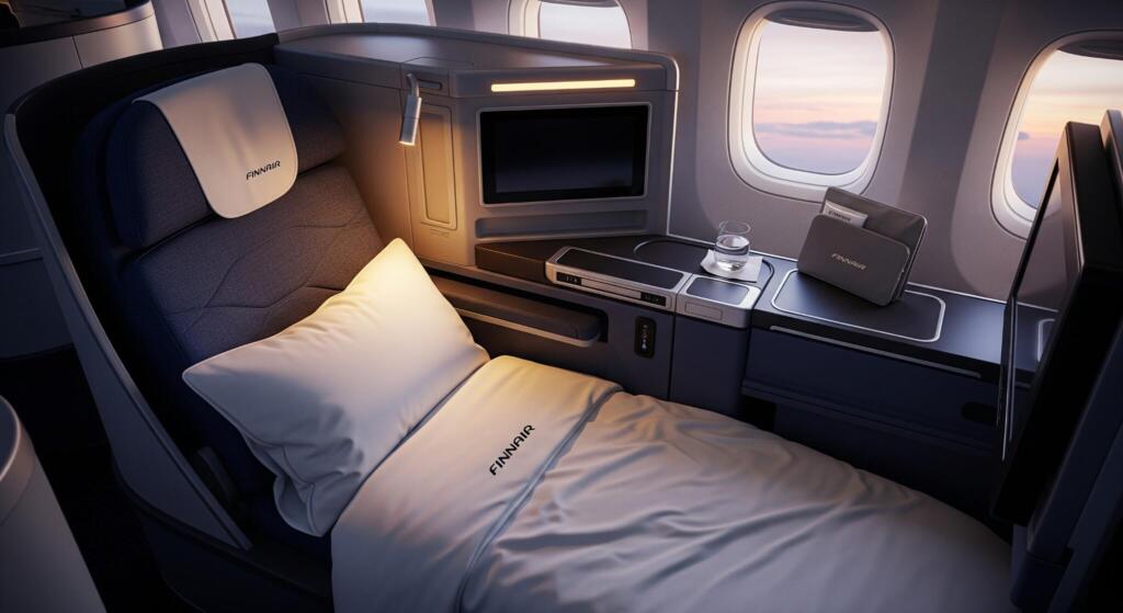 Finnair A350 Business Class – kuuluuko mustikkamehu palveluun?